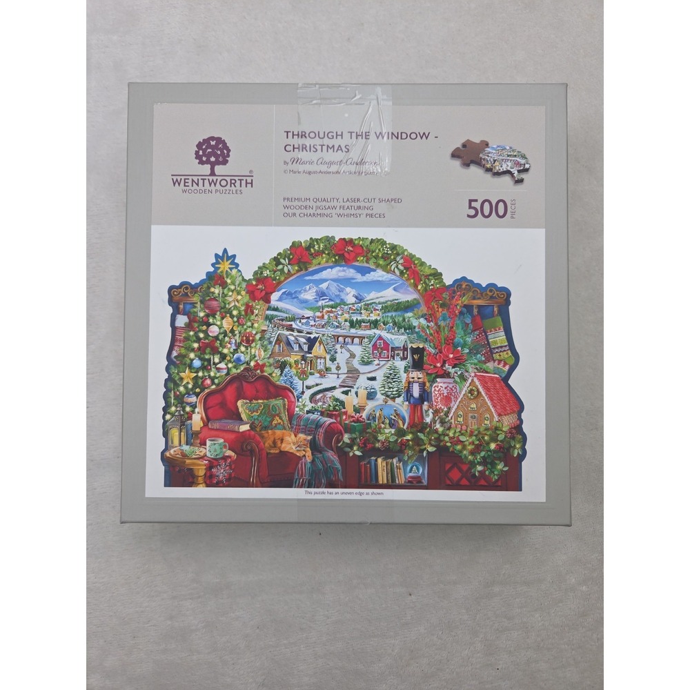 Wentworth Wooden Puzzle Through The Window Christmas 500 Pieces Complete 1170021